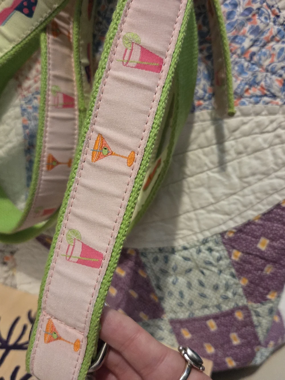 Douglas Paquette Womens Pink Green Cocktail D-Ring Belt Size M Set Of 2 Shoes